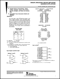Click here to download SNJ54LS279AFK Datasheet
