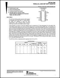 Click here to download SN74ALS166D Datasheet