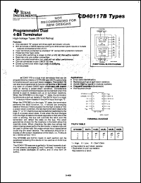 Click here to download CD40117BPWR Datasheet