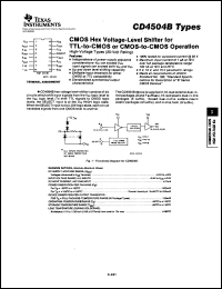 Click here to download CD4504BNSR Datasheet