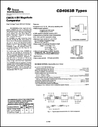 Click here to download CD4063BPW Datasheet