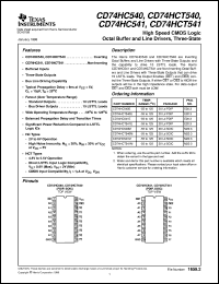 Click here to download CD74HC540E Datasheet