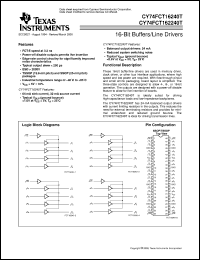 Click here to download CY74FCT16240ETPVCT Datasheet