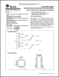 Click here to download CY74FCT480BTQCT Datasheet