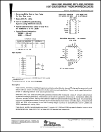 Click here to download SNJ54LS280J Datasheet