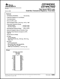 Click here to download CD74HC652 Datasheet