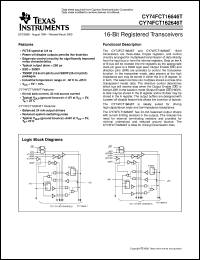 Click here to download CY74FCT16646ATPVCT Datasheet