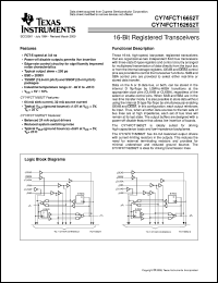 Click here to download CY74FCT162652CTPAC Datasheet