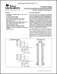 Click here to download CY74FCT163543CPAC Datasheet