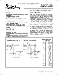 Click here to download 74FCT163H952CPVCT Datasheet