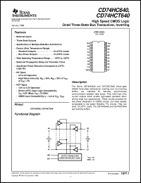 Click here to download CD54HC640F3 Datasheet