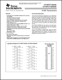 Click here to download CY74FCT163245CPAC Datasheet