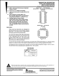 Click here to download SNJ54AHCT245FK Datasheet