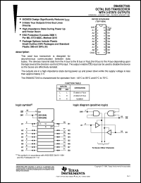 Click here to download SN64BCT245DW Datasheet