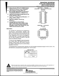 Click here to download SN74ABT640DBLE Datasheet