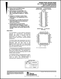 Click here to download SN74BCT25245DW Datasheet