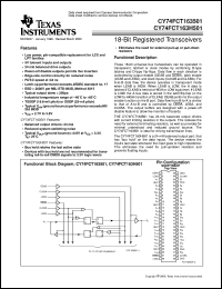 Click here to download CY74FCT163501CPACT Datasheet