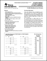 Click here to download 74FCT162244CTPVCT Datasheet