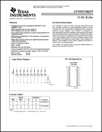 Click here to download CY74FCT2827ATQCT Datasheet