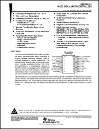 Click here to download MSP430 Datasheet