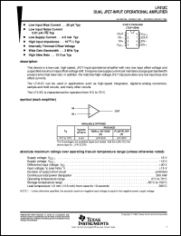 Click here to download LF412CD Datasheet