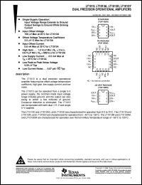 Click here to download LT1013AMJGB Datasheet