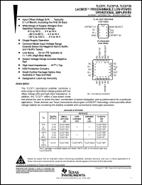 Click here to download TLC271CP Datasheet