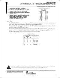 Click here to download SN74CBTLV3253DBQR Datasheet