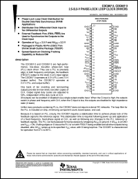 Click here to download CDC857-3DGG Datasheet