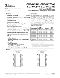 Click here to download 74HC541 Datasheet