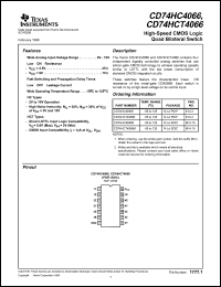 Click here to download 74HCT4066 Datasheet
