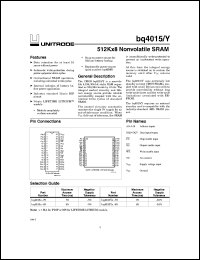 Click here to download BQ4015YMS-85 Datasheet