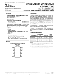 Click here to download CD74HCT242 Datasheet