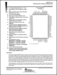 Click here to download MSP430X33 Datasheet