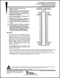 Click here to download SN54ABT16470WD Datasheet