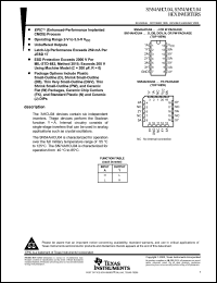 Click here to download SN54AHCU04 Datasheet