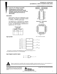 Click here to download SN54HCT02 Datasheet