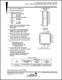 Click here to download TICPAL22V10Z-30 Datasheet