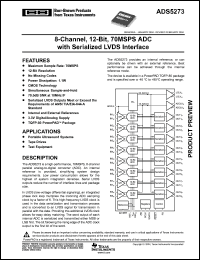 Click here to download ADS5273IPFP Datasheet