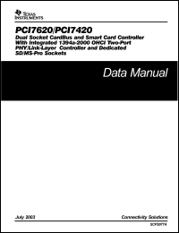 Click here to download PCI7420 Datasheet