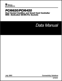 Click here to download PCI6620 Datasheet