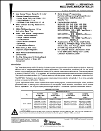 Click here to download MSP430C1101AIDW Datasheet