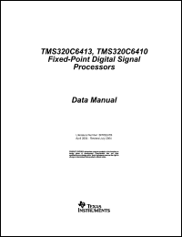 Click here to download TMS320C6410GTS400 Datasheet