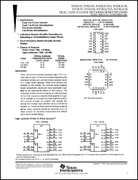 Click here to download SN74LS156NSRE4 Datasheet