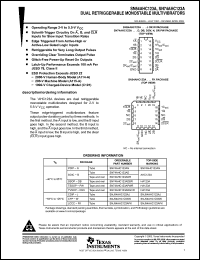 Click here to download SNJ54AHC123AW Datasheet