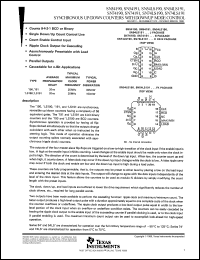 Click here to download SN54LS191FK Datasheet