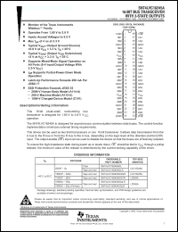 Click here to download SN74LVC16245AZRDR Datasheet