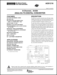 Click here to download ADS1216Y Datasheet