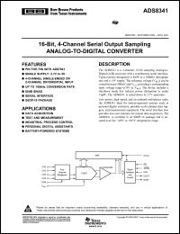 Click here to download ADS8341EB/2K5 Datasheet