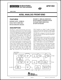 Click here to download AFE1302 Datasheet